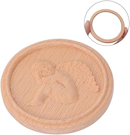 Portable Cosmetic Mirror with Retro Angel Design