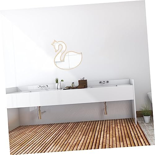 Luxury Acrylic Mirror with Swan Shape for Makeup