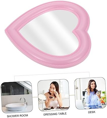 Mikinona Heart Shaped Vanity Mirror for Desk