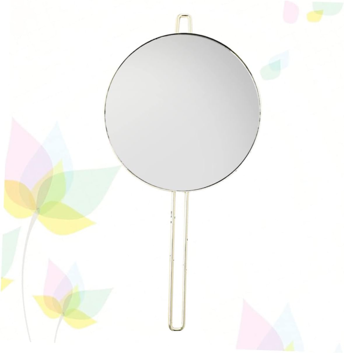 Beaupretty Handheld Round Makeup Mirror