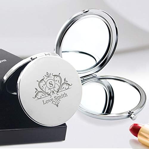 Personalized Compact Mirror for Mom - Crown Design