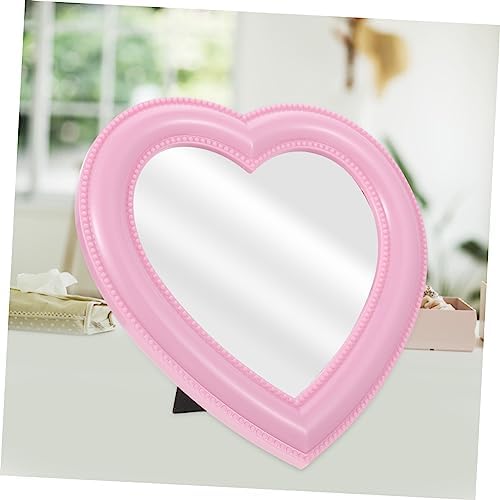 1pc Heart-Shaped Makeup Mirror for Vanity Decor