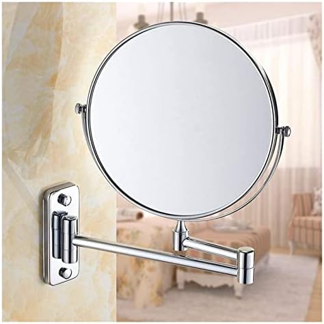 FUDGIO 8 Inch Adjustable Wall Mirror with 360 Rotation