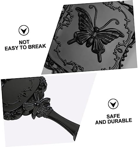 MERRYHAPY 2Pcs Handle Makeup Mirror for Travel and Home Use