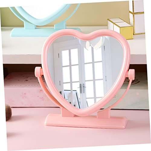 BESTYASH Heart Shaped Double Sided Makeup Mirror with Sturdy Base
