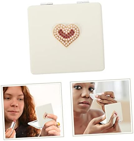 Portable Makeup Mirror Clamshell Compact for Travel and Daily Use