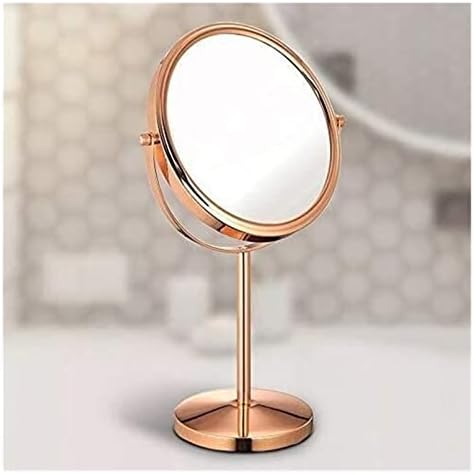 Eliveshown Wall-Mounted Vanity Mirror with HD Double Sided Rose Gold