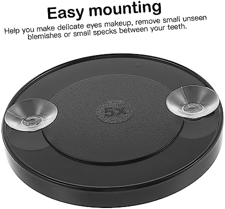 DEARMAMY Compact 5x Magnifying Mirror with Suction Cups
