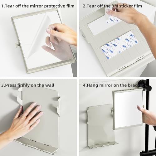 APLOP Fogless Shower Mirror with Magnification and Razor Holders