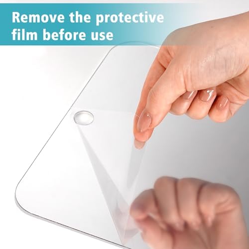 Fog-Free Shower Mirror with Shatterproof Acrylic and Hook