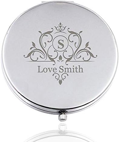 Personalized Compact Mirror for Mom - Crown Design