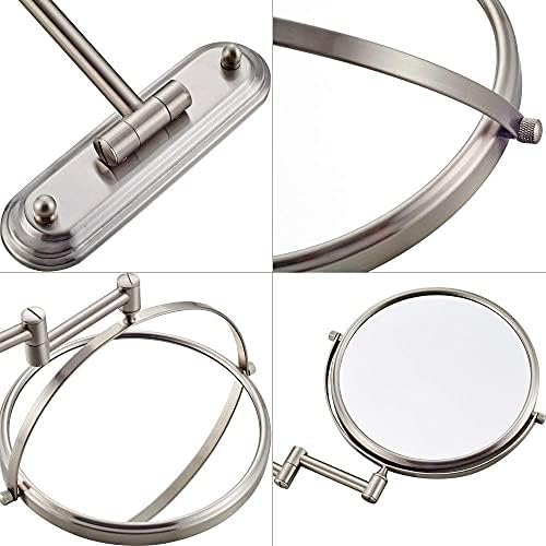 DEIHGE Wall-Mounted Brass Makeup Mirror