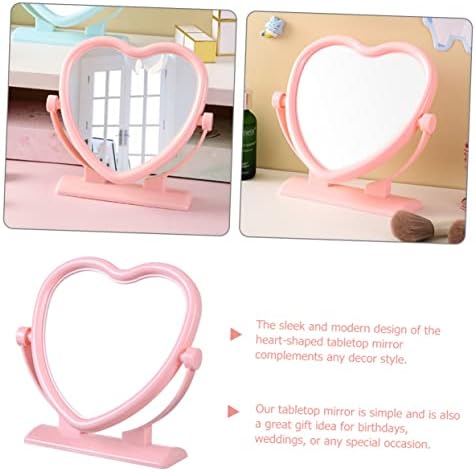 Didiseaon Heart Shaped Double-Sided Makeup Mirror 1