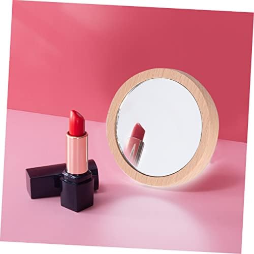 Portable Cosmetic Mirror with Retro Angel Design