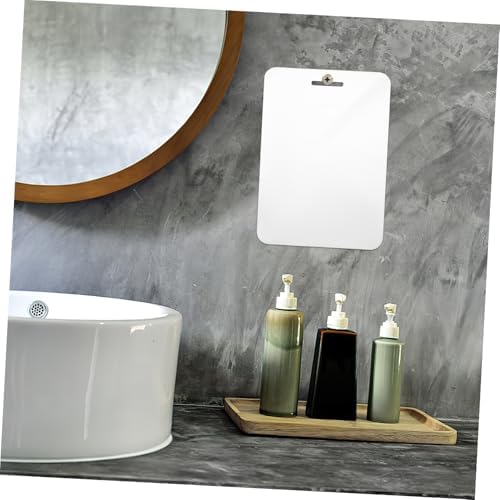 MERRYHAPY Fogless Acrylic Mirror 30x20cm Shaver Shower Wall Hanging