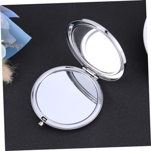 HONMEET Black Double-Sided Compact Folding Mirror for Travel