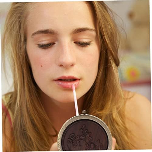 Didiseaon Foldable Makeup Mirror with Antique Wood Design