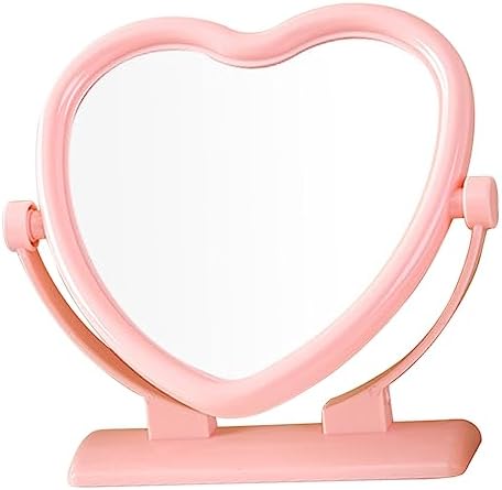 Didiseaon Heart Shaped Double-Sided Makeup Mirror 1