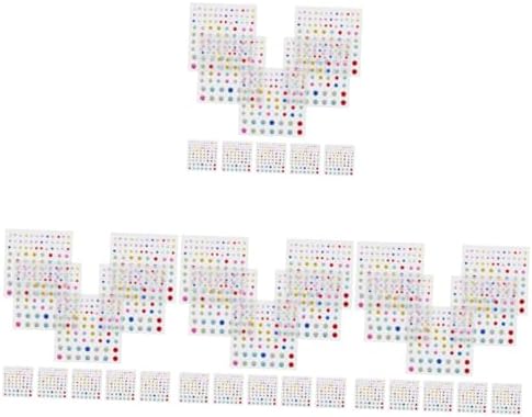 OSALADI 4sets Facial Diamond Stickers for Adults