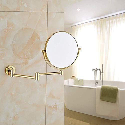 LCARY 8 Inch Adjustable Makeup Mirror Wall Mount
