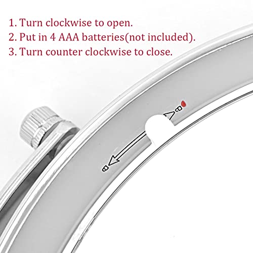 Nicesail 8-Inch LED Wall Makeup Mirror with 7X Magnification