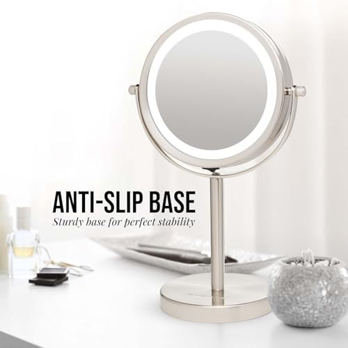 OVENTE 6 Lighted Makeup Mirror with Dual Magnification