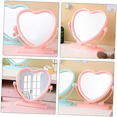 WRITWAA Heart Shaped Double Sided Vanity Mirror