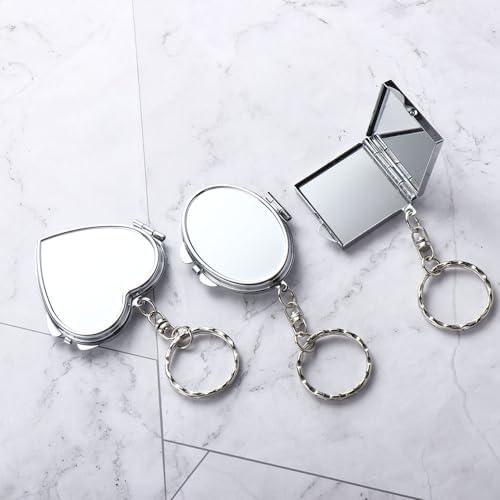 Portable Small Folding Mirror Key Chain Mirror