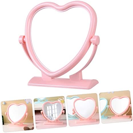 Heart Shaped Double Sided Mirror Portable Vanity Mirror