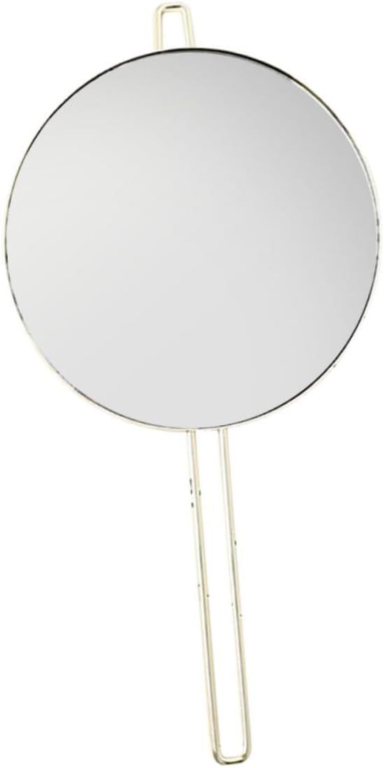 Beaupretty Handheld Round Makeup Mirror
