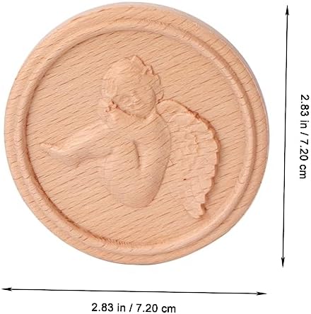 FRCOLOR Retro Style Carved Angel Cosmetic Mirror