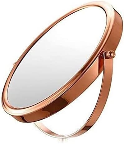 Eliveshown Wall-Mounted Vanity Mirror with HD Double Sided Rose Gold