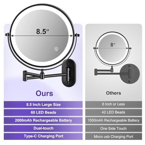 VORREMIRR 85 Double-Sided Magnifying Vanity Mirror