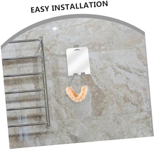 Fogless Shower Mirror with Razor Holder and Hooks