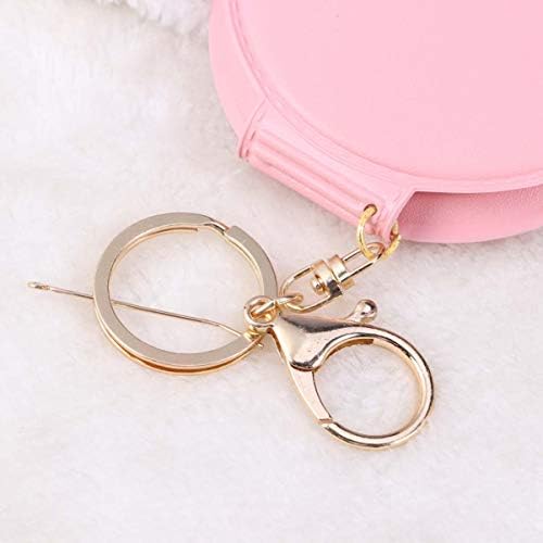 Double-Sided Compact LED Mirror with PU Leather Frame