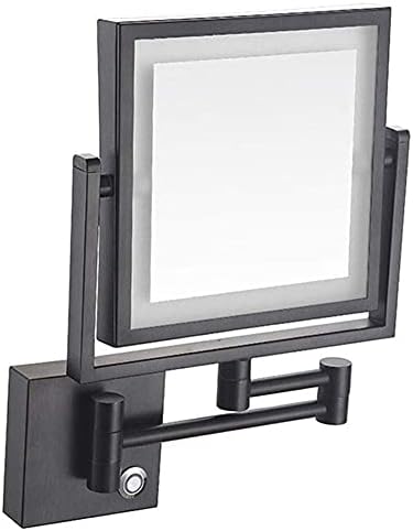 DEIHGE 3X Magnifying Wall Mount Vanity Mirror with LED Light 360 Swivel