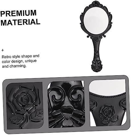 Mikinona Retro Gold Vanity Mirror Set 2pcs Portable Makeup Mirror