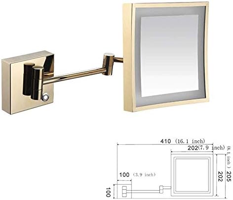 Wall Mounted Makeup Mirror with Lights 3X Magnification