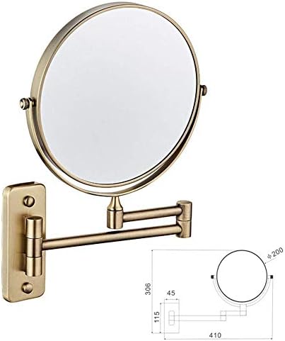 LCARY Wall-Mounted Vanity Mirror With 3X Magnification