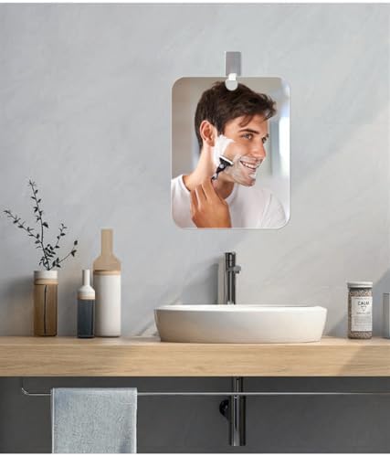 Safe Durable Fogless Shower Mirror 13x17cm 1