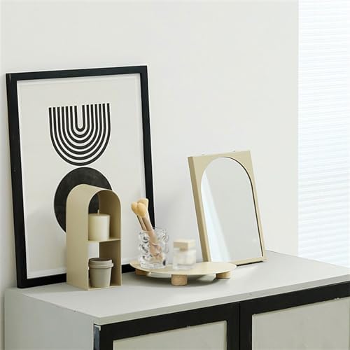 Vanity Makeup Mirror Minimalist Design Beige