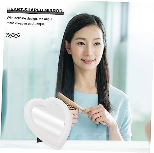 Heart Shaped Wall Mirror for Makeup Vanity