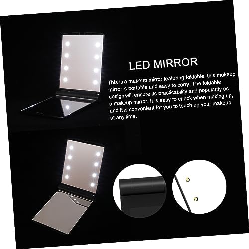 SAFIGLE Foldable LED Makeup Mirror Travel Portable