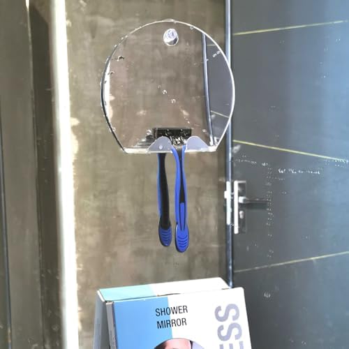 Garneck Fogless Shower Mirror with Suction Cup 1