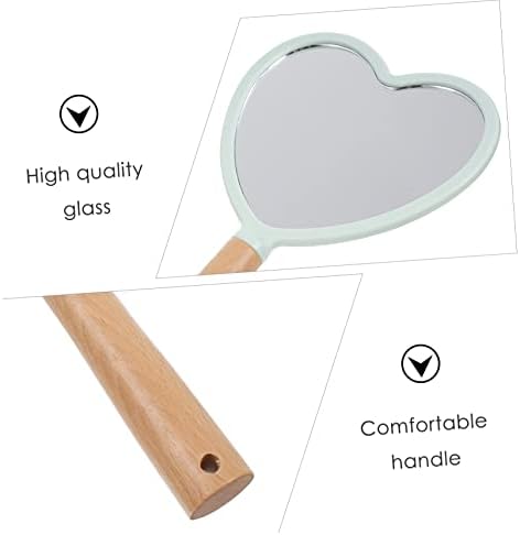 GALPADA Heart Shaped Makeup Mirror - Lightweight Stylish