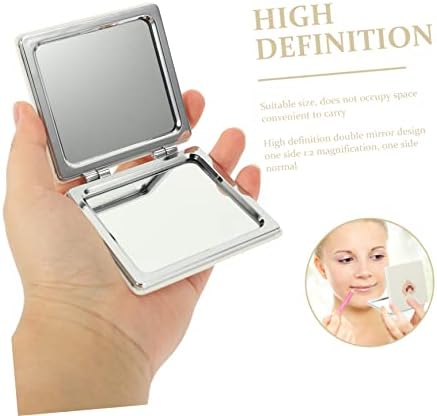 Portable Makeup Mirror Clamshell Compact for Travel and Daily Use