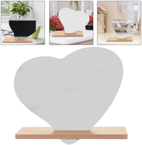 Kichvoe Irregular Heart-Shaped Makeup Mirror with Base