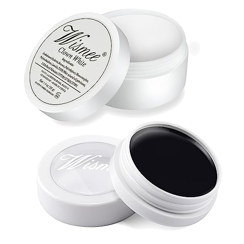 Wismee Black and White Face Body Paint Set