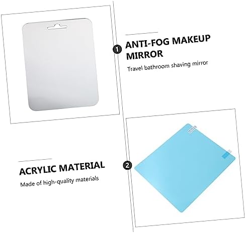 Baluue Portable Anti-Fog Mirror for Shower and Travel