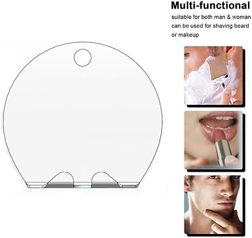 BEAHING Anti-Fog Shatterproof Acrylic Bathroom Mirror
